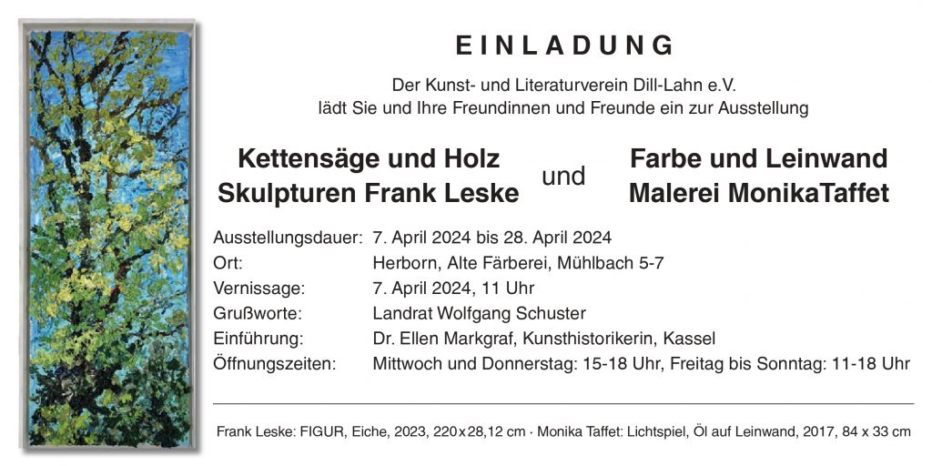 Invitation Exhibition Spring 2024 Monika Taffet